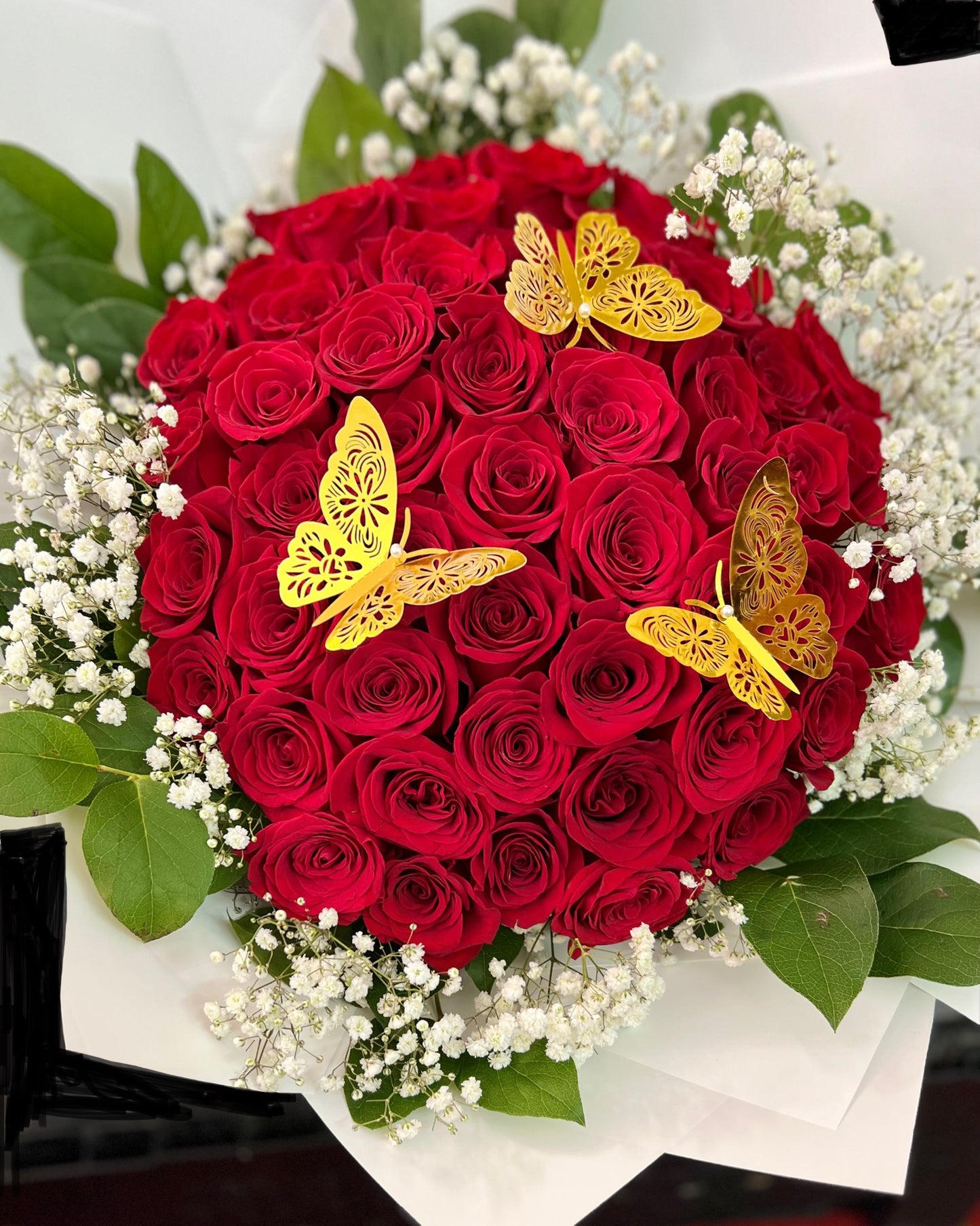 Premium Bouquet : 50 Roses